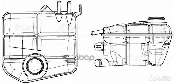 Бачок расширит. охл. жидкости LET 1013 luzar