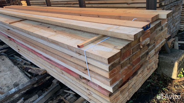 Доска обрезная естественной влажности хвоя 1 сорт