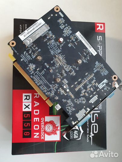Видеокарта Rx 550 sapphire