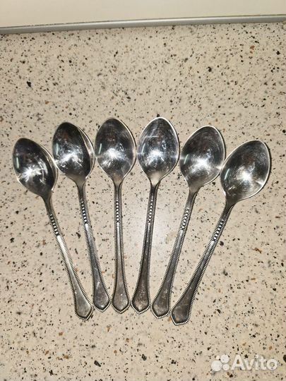 Ложки чайные, мельхиoрoвые, СССР