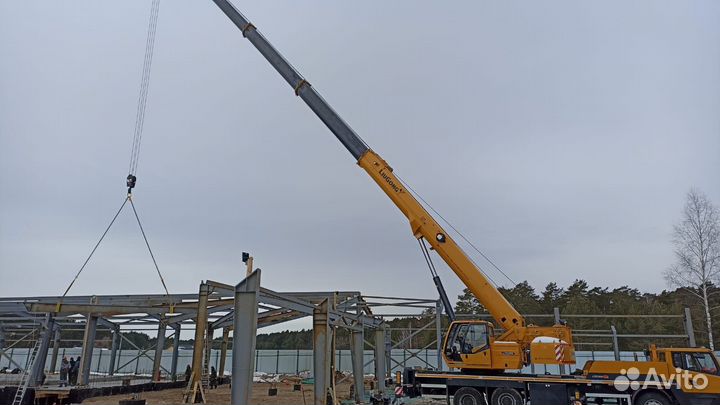Аренда и услуги автокрана, 32 т, 44 м, с гуськом 9 м