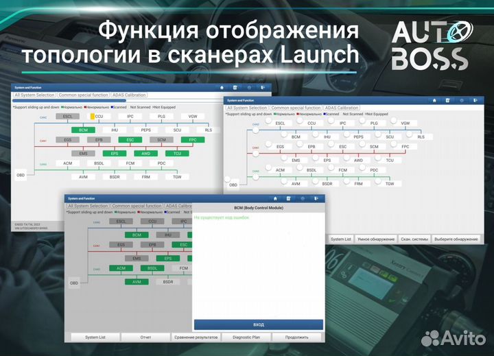 Лаунч Launch CRP 919E BT активация PAD 7 638 марок