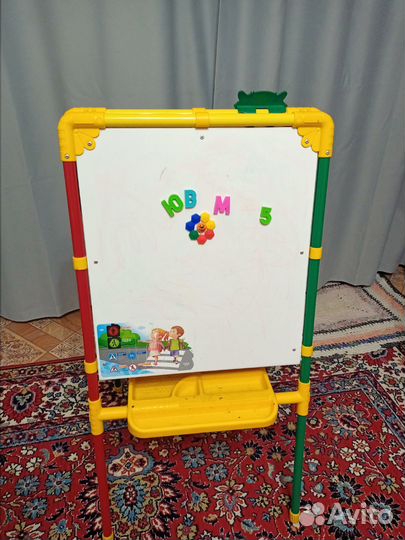 Мольберт для рисования детский, доска магнитная