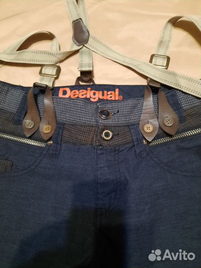 Desigual джинсы на подтяжках мужские