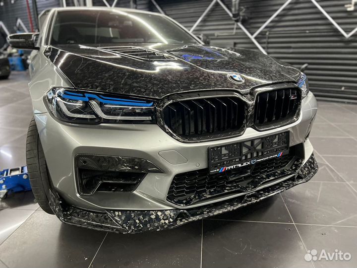 Сплиттер BMW M5 F90 AE Design кованый карбон