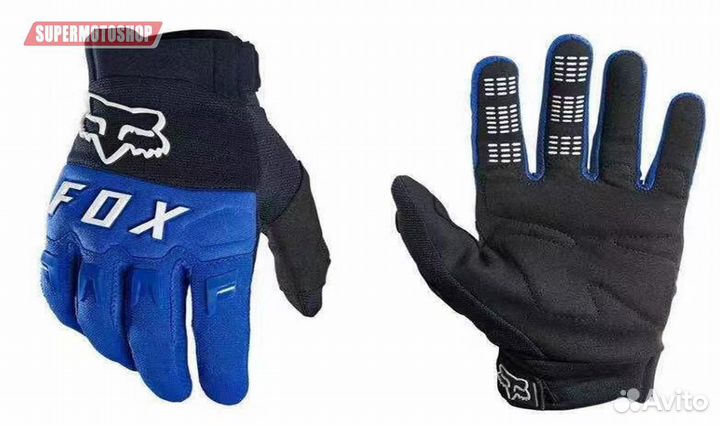 Перчатки кроссовые Fox Dirtpaw Race Blue / White 2