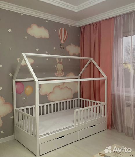 Детская кровать домик от 3х лет