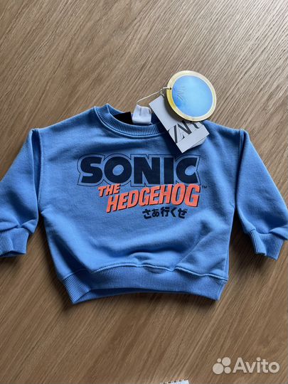 Толстовка кофта свитшот zara оригинал 74 sonic