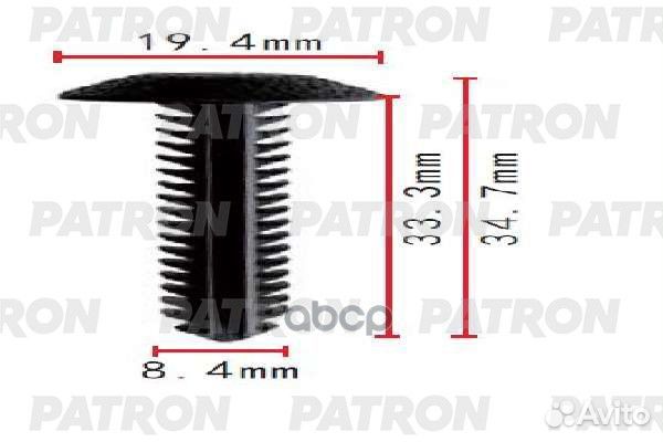 Клипса пластмассовая GM применяемость: внутренн