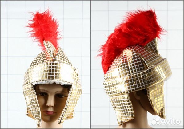 Карнавальный мягкий шлем Римского воина