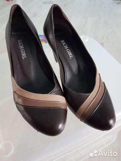 Туфли кожаные 36р