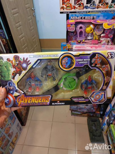 Часы-трансформер мстители халк человек паук