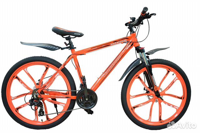 Велосипед marafon 26 N2609-1 (оранжево-чёрный)