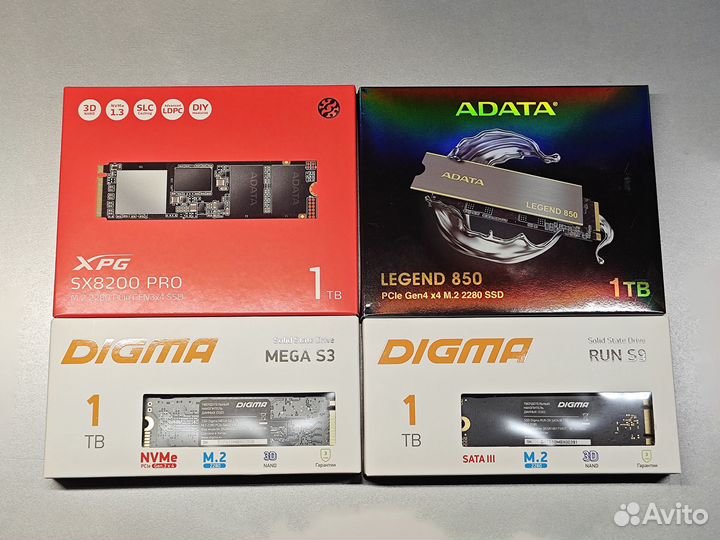 Новые M2 SSD диски 1 Tb