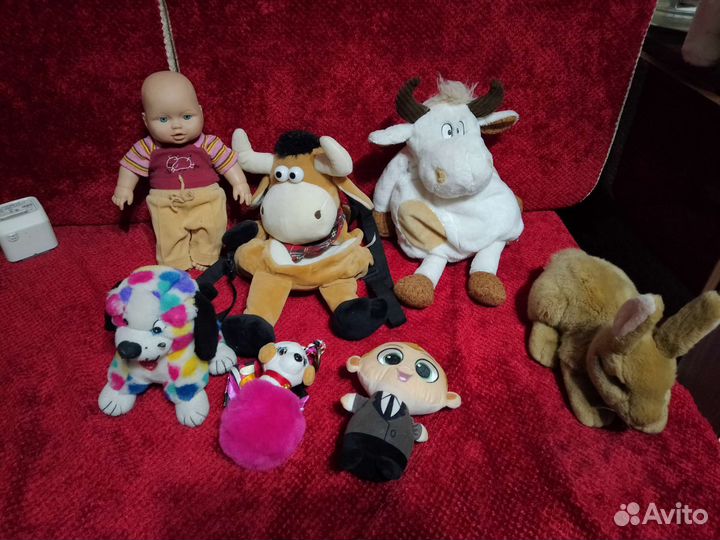 Мягкие игрушки пакетом, б/у