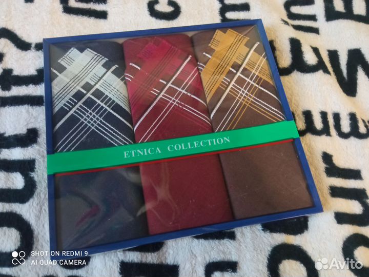 Набор мужских носовых платков подарочный