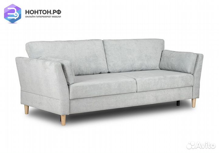 Диван тик-так Олби светло-серый