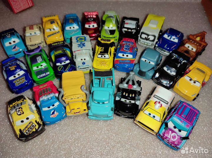 Машинки тачки мини гонщики mattel