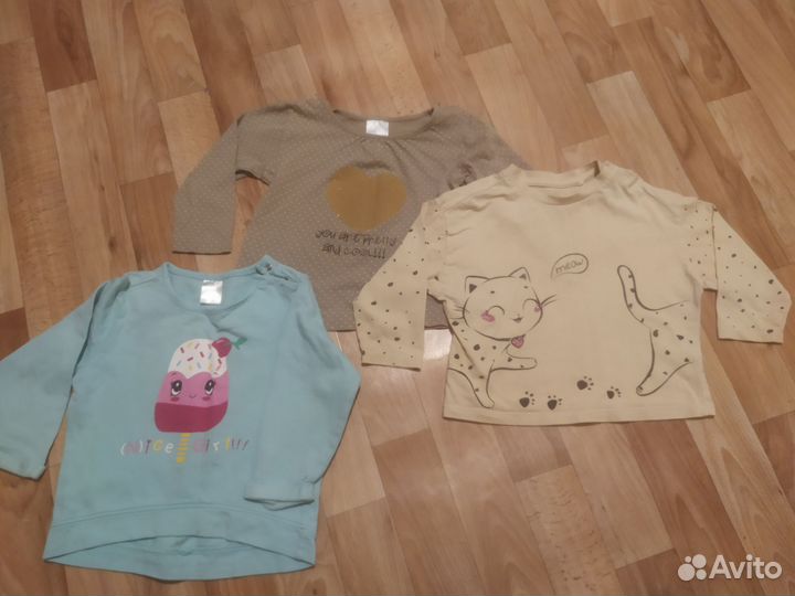 Детская одежда для девочек пакетом 80-86-92