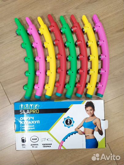 Обруч хулахуп SlaPro, магнитный, массажный