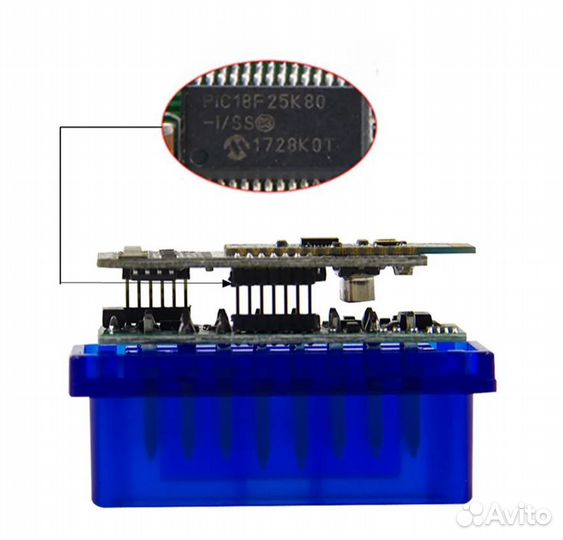 Автосканер ELM327 OBD2 BT 2PCB Голубой