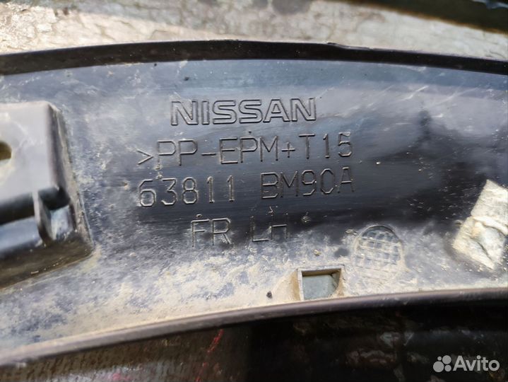 Накладка крыла передняя левая Nissan qashqai j11