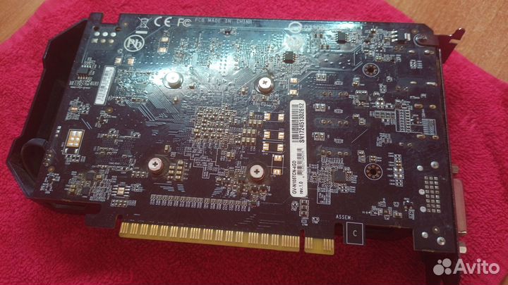 Видеокарта Gigabyte GeForce GTX 1050 Ti 4 гб