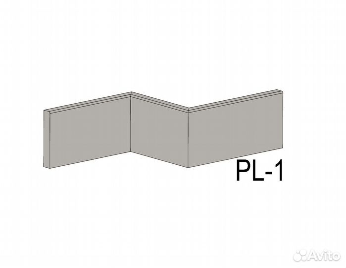 Плинтус из мдф PL-1