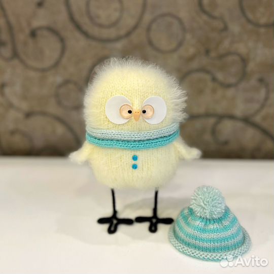 Сова, птица счастья, handmade, интерьерная игрушка