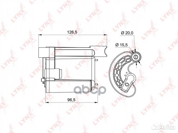 Фильтр топливный LF995M lynxauto