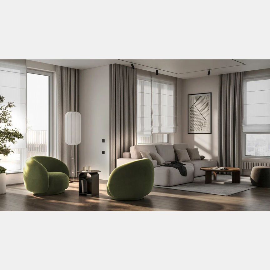 2-к. квартира, 55,4 м², 2/16 эт.