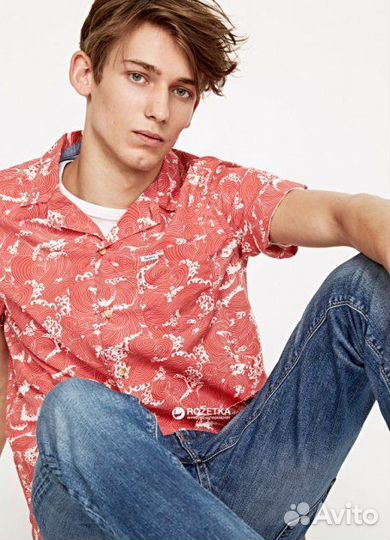 Рубашка Pepe Jeans Grimes, красный, Оригинал