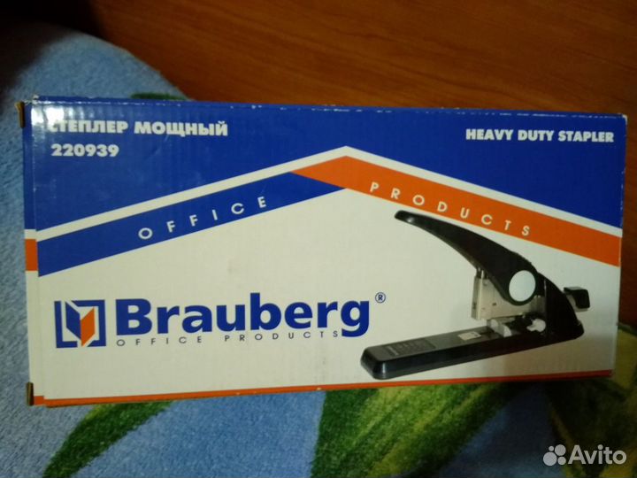 Степлер brauberg 80 листов + скобы