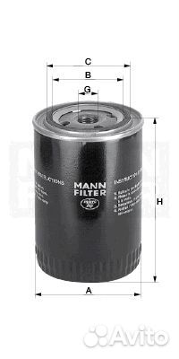 Фильтр масляный mann-filter w 962 (w962)