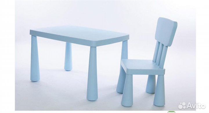 Стол + 2 стула Маммут Икеа