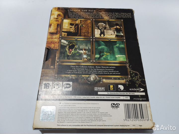 Диск PS2 Tomb Raider Anniversary Collector's