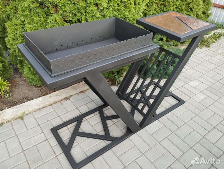 Мангал в стиле loft