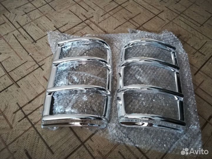 Накладки задних фонарей УАЗ Патриот Пикап хром