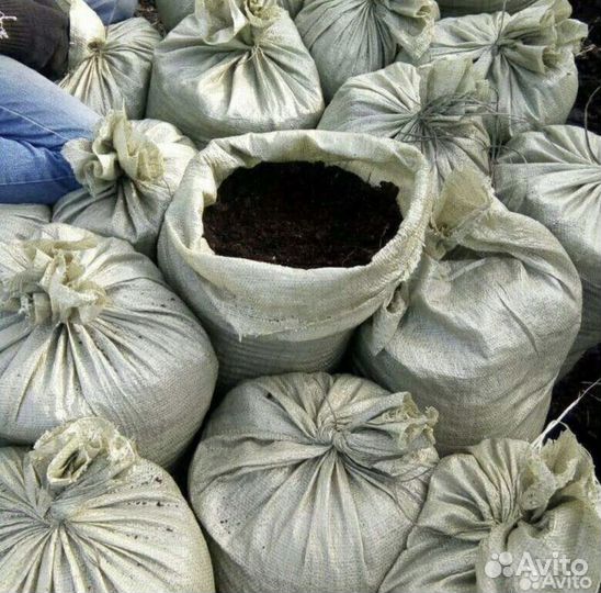 Перегной в мешках