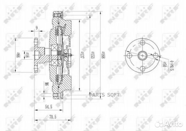 NRF 49630 Муфта вентилятора радиатора