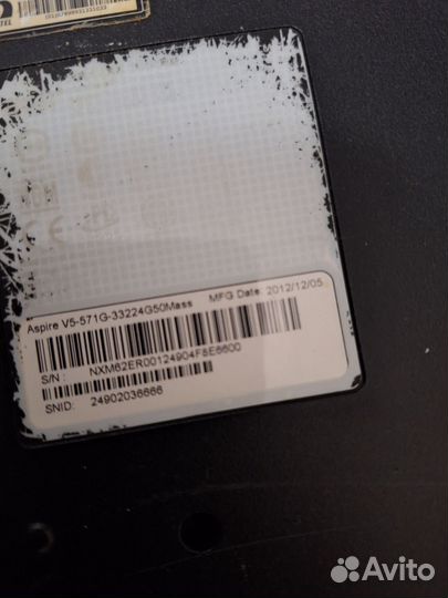 Материнская плата acer v5-571G