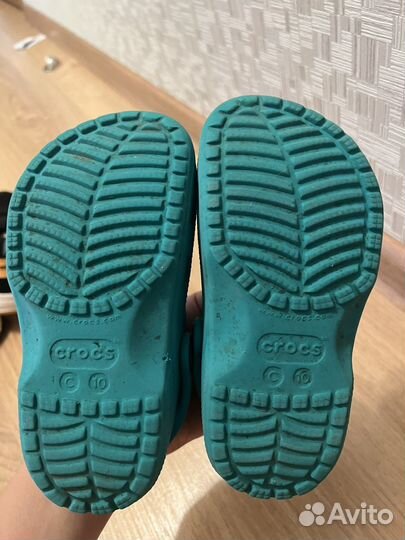 Crocs кроксы, сланцы детские c10 27р