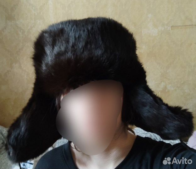Шапка ушанка кролик