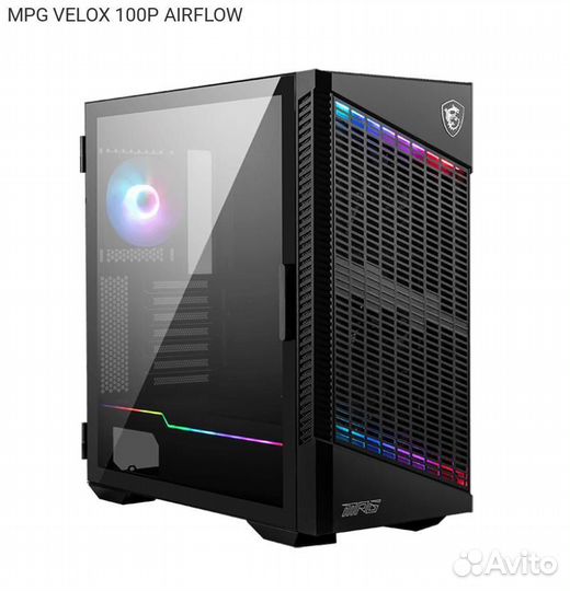 Корпус MSI MPG velox 100P airflow Miditower Без бп