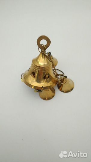 77 Колокольчик латунный, на дверь, нач. XX, вы