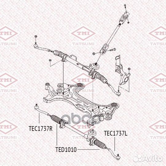 Тяга рулевая L/R TED1010 tatsumi