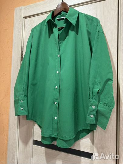 Рубашка хлопковая Zara Oversize S