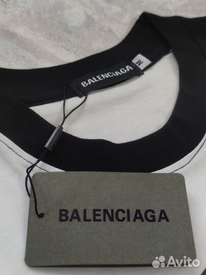 Футболка balenciaga Black white новая