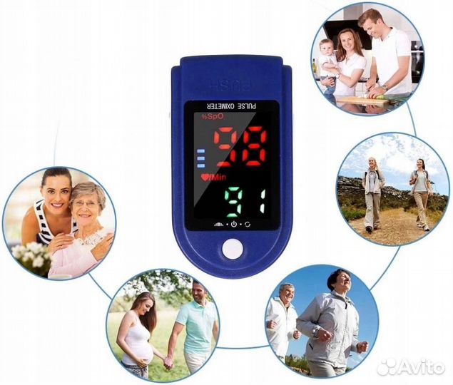Пульсоксиметр на палец LK87