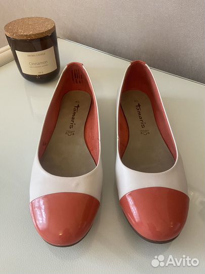 Балетки натуральная кожа 40